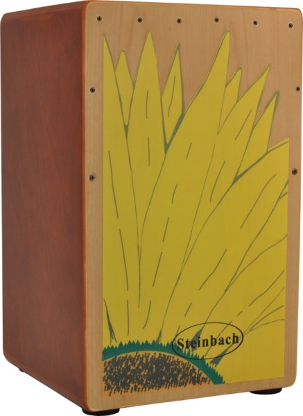 Steinbach Cajon Schlagfläche mit Sonnenblumendesign inkl. Tasche