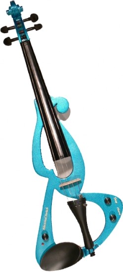 Steinbach E-Geige in blau 4/4 Set mit Tasche