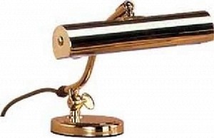 Pianoleuchte / Klavierlampe klassisch, Altmessing