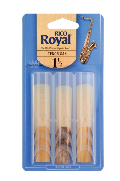 Rico Royal Reeds 1,5 Tenor Saxophon, Packung mit 3 Stück