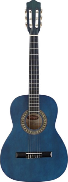 Stagg C530 BL 3/4 Klassik-Gitarre in blau mit Lindendecke