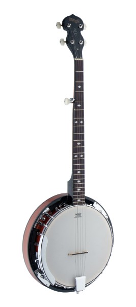 Stagg BJW24 DL 5-saitiges Western Deluxe Banjo mit Holzkessel