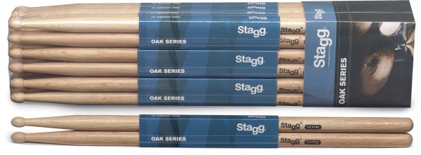 Stagg SO5B Eiche Drumsticks Holz Tip / 5B / Preis für 1 Paar