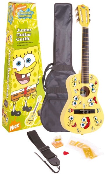 SPONGEBOB 1/2 Junior Konzertgitarre mit Zubehör