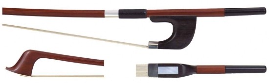GEWA 3/4 Bassbogen Deutsches Modell, Brasilholz, gute Qualität, runde Stange