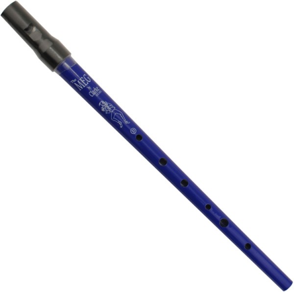 Clarke Pennywhistle in D-Stimmung Tin Whistle The MEG by Clarke blau