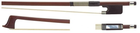 GEWA 4/4 Violabogen / Bratschenbogen aus Fernambukholz, bessere Qualität, runde Stange