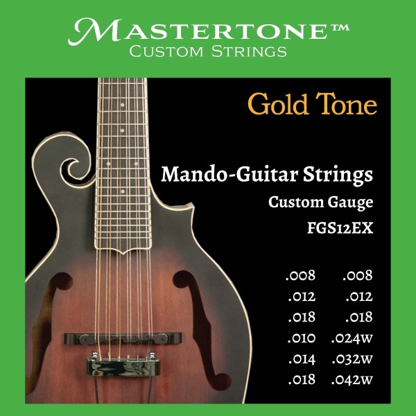 Gold Tone FGS-12EX Mando Guitar Saitensatz für F12