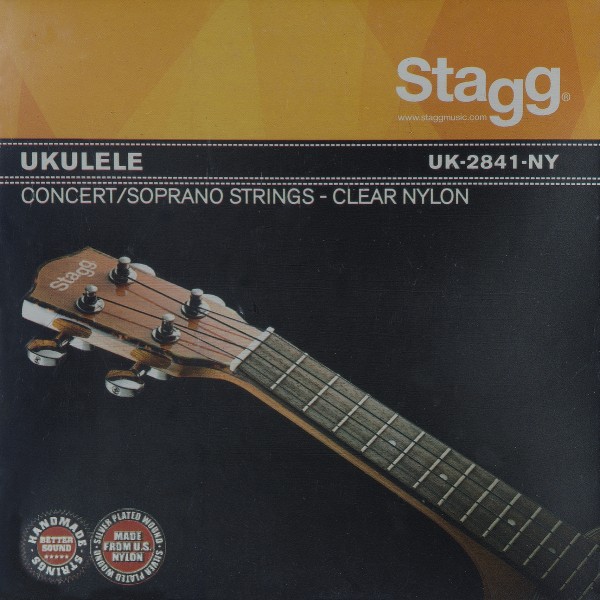 Stagg UK-2841-NY Nylonsaiten Saitensatz für Ukulele Ukulelensaiten transparent