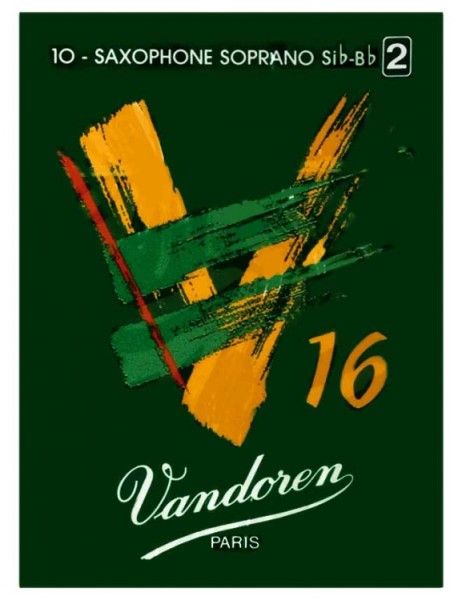 Vandoren Reeds Sopran-Saxophon Stärke 2 im 10-er Pack