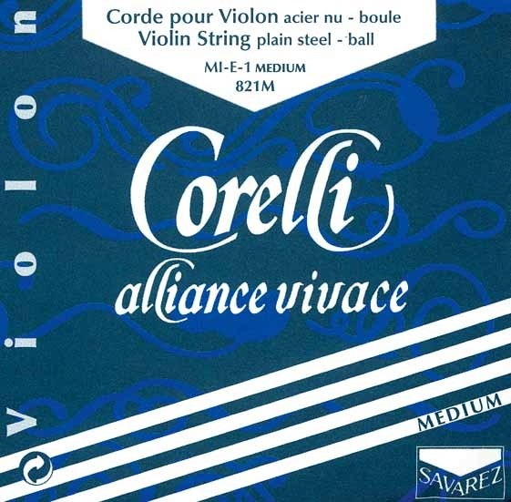 Corelli Alliance 800M Saitensatz 4/4 Geige/Violine E-Saite Stahl Schlinge mittel