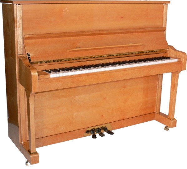 Römhildt Klavier 123cm Kirsche satiniert mit Softclose