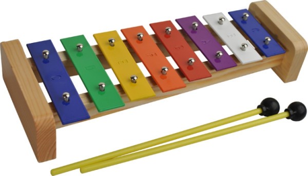 Steinbach Glockenspiel 8 bunte Klangplatten diatonisch
