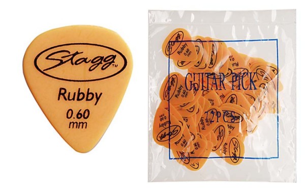 Stagg RSR60 .60 mm Ruby Standard Nachfüllsack 72 Plektren