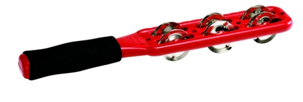 MEINL Jingle Stick rot mit Messingschellen- Ausverkauf