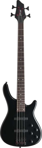 Stagg BC300 A/BK 4-saitige ,Fusion, E-Bassgitarre + Aktiv Tonabnhemersystem