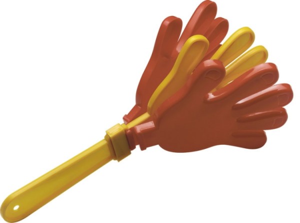 Stagg GGH-ES Kunststoff Go-Go Handklapper in der spanischen Nationalfarbe