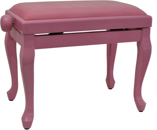 Steinbach Klavierbank in pink poliert mit Chippendale Beinen