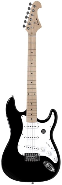 Tenson 4/4 California E-Gitarre ST-One in schwarz