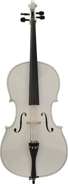 Steinbach 4/4 Cello im Set Hartholzgarnitur handgearbeitet weiß