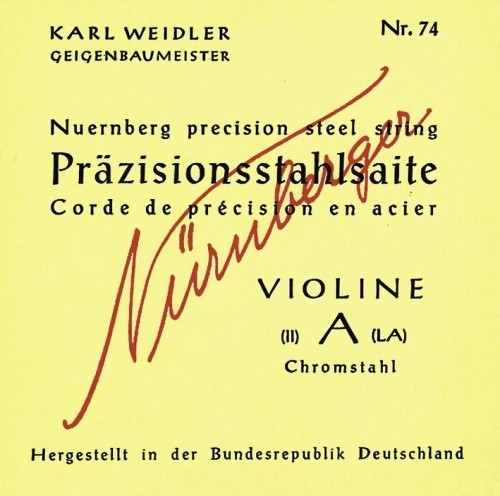Nürnberger Künstler G-Saite 1/4 Geige/Violine Chromstahl umsponnen mittel