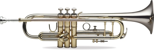 Levante LV-TR6315 Professionelles Bb Trompete, ML-Bohrung, Schallstück aus Nickelsilber, Softcase
