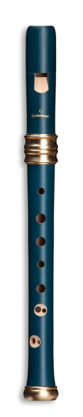 Mollenhauer Blockflöte Adri´s Traumflöte Sopran 4119B Birnbaum blau Barock