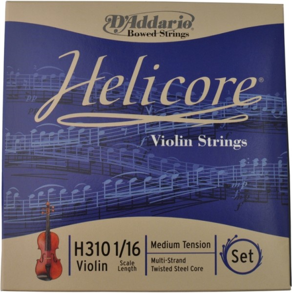 D`Addario Helicore Saitensatz 1/16 Geige/Violine E-Saite Carbonstahl verzinnt mittel
