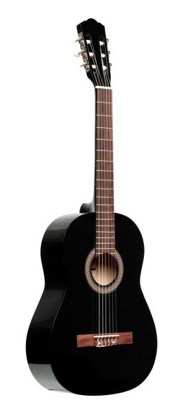 Stagg SCL50-BLK 4/4 klassische Gitarre mit Lindendecke, schwarz