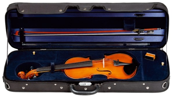 Gewa Geige Concerto 4/4 vollmassive Violingarnitur mit geflammten Boden von GEWA