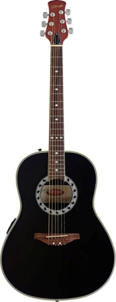 Stagg A1006-BK Elektroakustische Deep Bowl-Gitarre