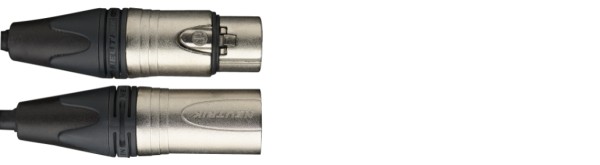 Mikrofonkabel, XLR /XLR (m/f), 3 m