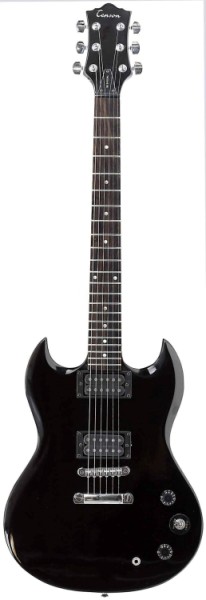 Tenson 4/4 E-Gitarre SD-Special in schwarz