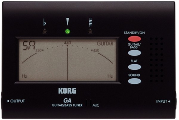 Korg TUGA40 Stimmgerät für Gitarre und Bass schwarz