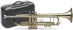 Stagg 77-TCB B-Trompete mit Edelstahl-Ventilen in Messing im ABS-Koffer