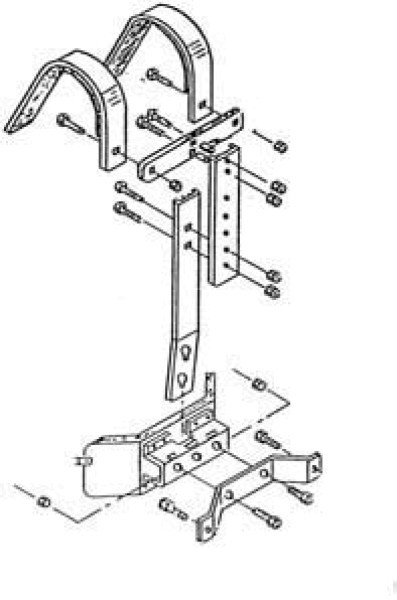 Stagg MK1870 Marching Tragegestell für Trio u. Quad