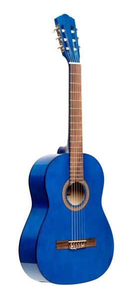 Stagg SCL50 3/4-BLUE 3/4 klassische Gitarre mit Lindendecke, blau