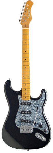 Stagg S350-MBK Vintage-Stil ,S, Serie E-Gitarre