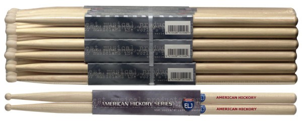 Stagg SHELJ American Hickory Drumsticks Holz Tip / Electric Jazz Sticks / Preis für 1 Paar ABVERKAUF