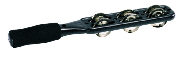 MEINL Jingle Stick schwarz mit vernickelten Stahlschellen
