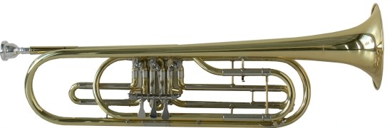 B-Ware Steinbach Basstrompete Bb Stimmung in Lederkoffer STRB-100