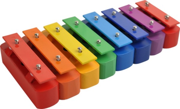 Steinbach 8 vollbunte Klangbausteine Tonumfang c2-c3