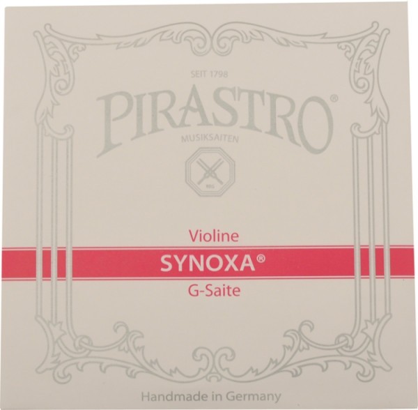 Pirastro Synoxa Saitensatz 4/4 Geige/Violine Nylonkern E-Saite Stahl blank mittel