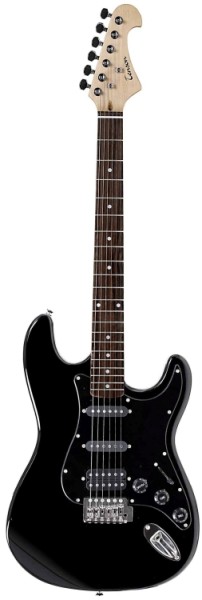 Tenson 4/4 E-Gitarre California FAT-ST Special in schwarz