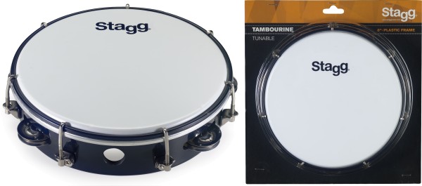 Stagg TAB-108P/BK 8 Zoll stimmbares Kunststoff Tambourin