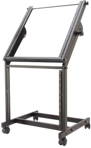 Stagg MRS-A12/9U höhenverstellbares 19 Zoll /12 HE + 9HE Rack-Trolley für Endstufen u. Mixer