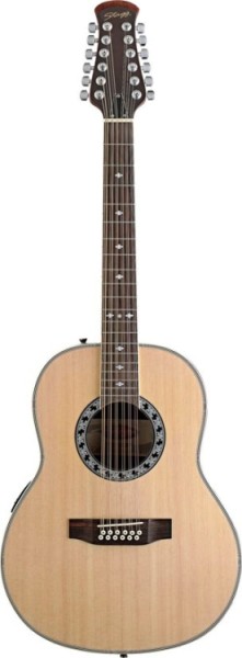 Stagg A1012-N Elektroakustische Deep Bowl Gitarre - 12-saitiges Modell