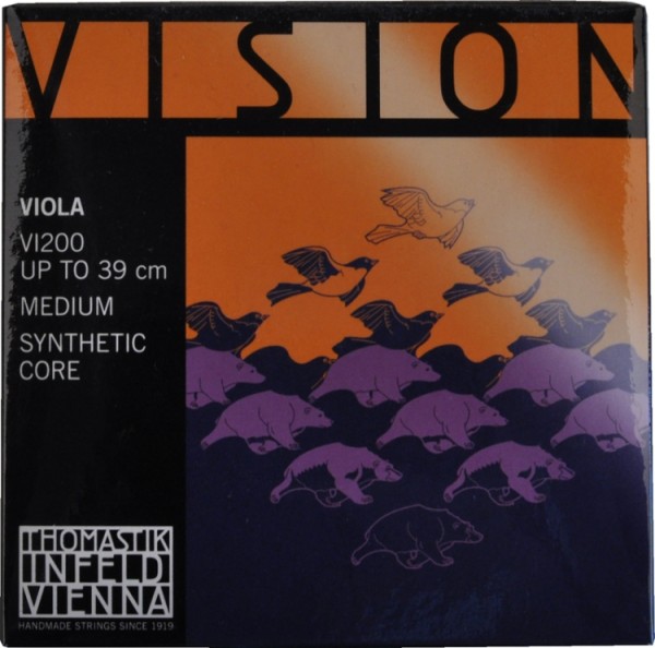Thomastik VI200 Vision Saitensatz mittel für Viola/Bratsche