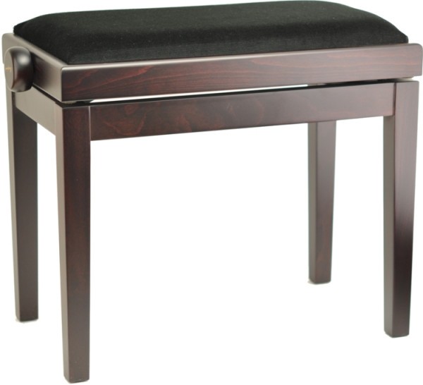 Burghardt Klavierbank B5 Rosenholz matt schwarzer Stoffbezug - Made in Europe