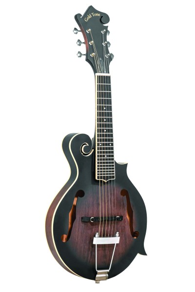 Gold Tone F-6 6-Saiter Gitarren-Mandoline mit F-Stil Korpus, Tonabnehmer und Case